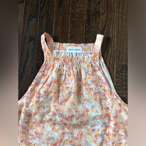 Bella Dahl Women’s M Shirred Halter Top in Peach Floral Print - EUC! - Picture 8 of 12